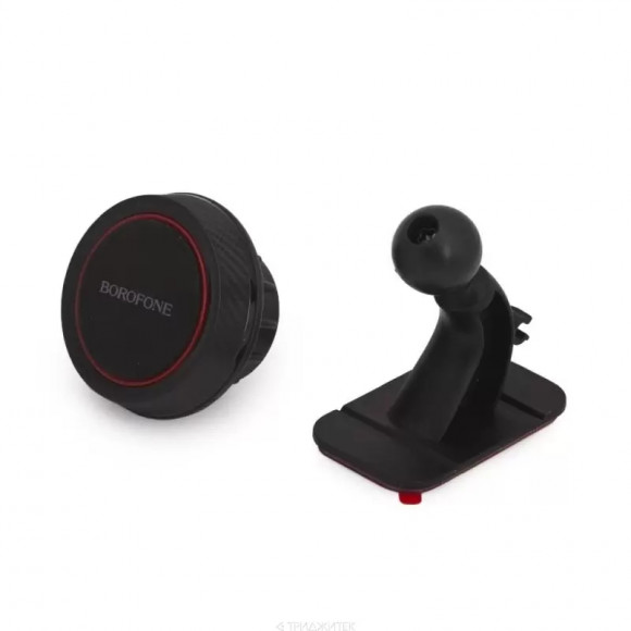 Автомобильный держатель Borofone BH13 Journey Series Center Console In-Car Holder, черный/красный Автомобильный держатель Borofone BH13 Journey Series Center Console In-Car Holder, черный/красный