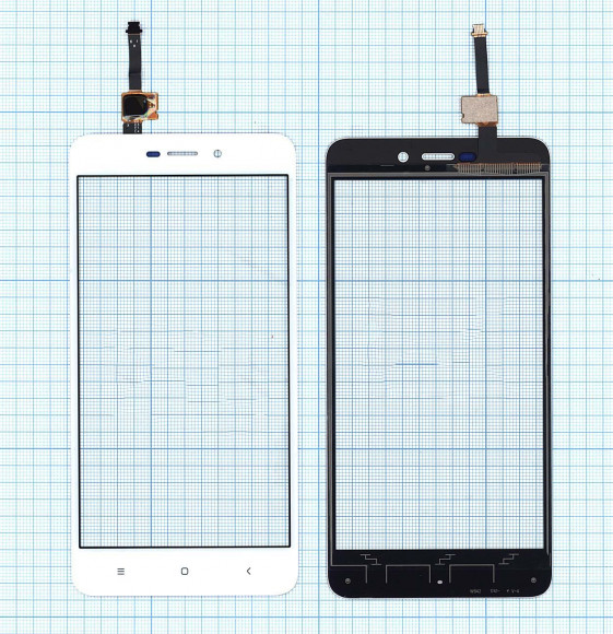 Сенсорное стекло (тачскрин) для Xiaomi Redmi 4A, белый