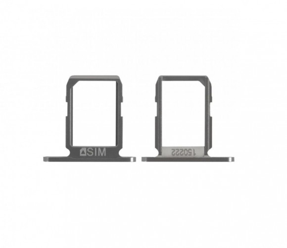 Держатель (лоток) SIM-карты для Samsung Galaxy S6 (G920F), черный