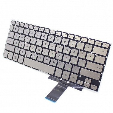 Клавиатура для ноутбука Asus ZENBOOK U38D серебряная