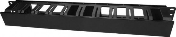 CM-1U-D66-PL-COV Кабельный организатор пластиковый с крышкой, глубина 66 мм, широкие вводы, 19';, 1U Hyperline