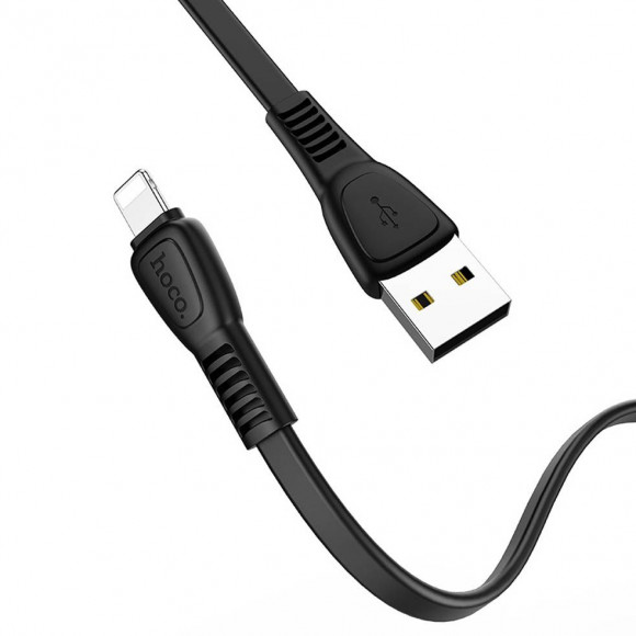 Кабель USB HOCO X40 Noah для Lightning, 2.4А, длина 1 м, черный Кабель USB HOCO X40 Noah для Lightning, 2.4А, длина 1 м, черный