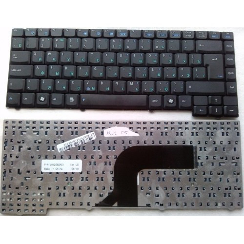 Клавиатура для ноутбука ASUS F5 F5R F5V F5M F5N X50 A3 A3A Black. РУССКАЯ РАСКЛАДКА