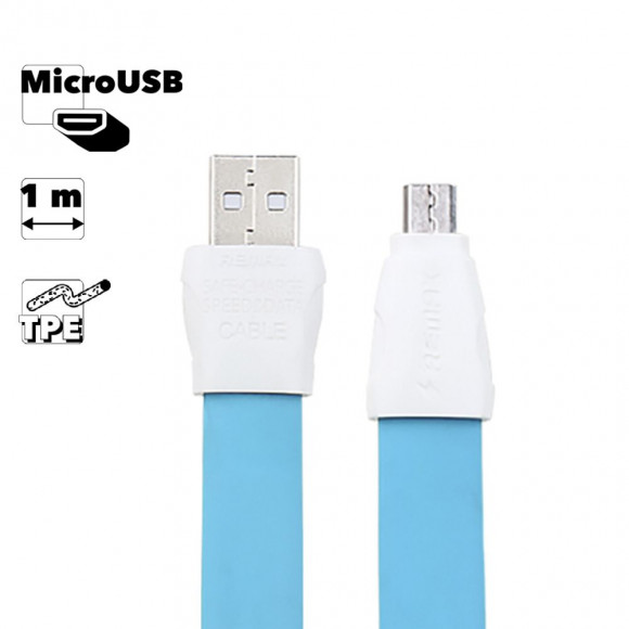 USB кабель Remax Full Speed 2 Series Cable RC-011m MicroUSB, синий