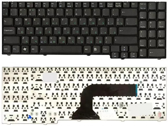Клавиатура ноутбука ASUS M70, черная