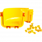 Горизонтальный поворот 90° оптического лотка 360 мм, монтаж без соединителей, желтый LAN-OT360-HC90/NC Горизонтальный поворот 90° оптического лотка 360 мм, монтаж без соединителей, желтый LAN-OT360-HC90/NC