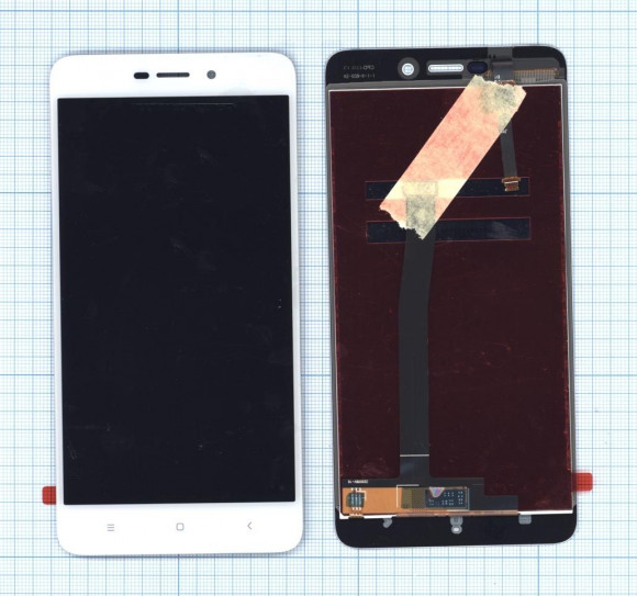 Модуль (матрица + тачскрин) для Xiaomi Redmi 4A, белый Модуль (матрица + тачскрин) для Xiaomi Redmi 4A, белый