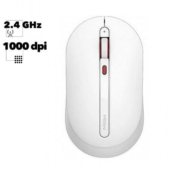Мышь беспроводная Xiaomi MIIIW Wireless Mute Mouse MWMM01 (белая)