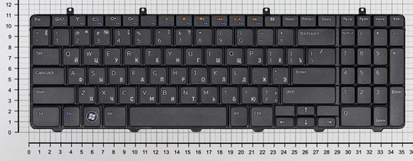 Клавиатура для ноутбука Dell Inspiron 1564, черная