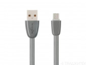 Кабель USB Vixion (K12) MicroUSB (1м) силиконовый, серый