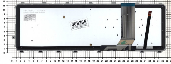 Клавиатура для ноутбука HP Envy 15-j000, черная с серебристой рамкой с подсветкой