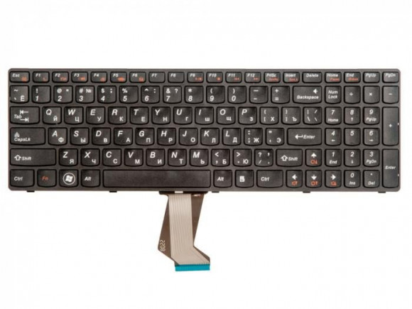 Клавиатура для ноутбука Lenovo IdeaPad G580, G585, Z580, Z580A, Z585, Z780 [25-201846] ZeepDeep черная, с рамкой, гор. Enter