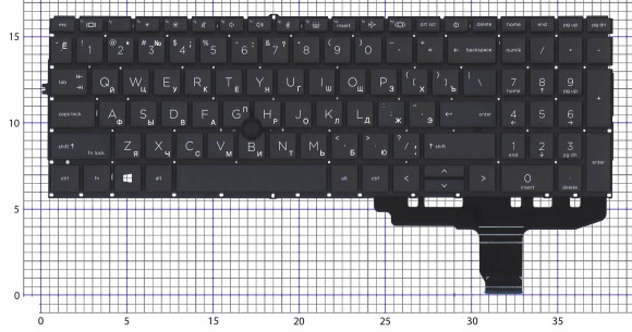 Клавиатура для ноутбука HP EliteBook 850 G8, 845 G8, черная с подсветкой