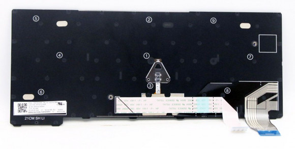 Клавиатура для ноутбука Lenovo ThinkPad X13 Gen 2, черная Клавиатура для ноутбука Lenovo ThinkPad X13 Gen 2, черная