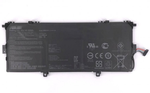 Аккумулятор (батарея) C31N1724 для ноутбука Asus ZenBook 13 UX331U, UX331UAL, 4335мАч, 11.55В, Li-pol, черный (OEM)