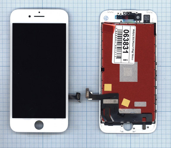 Дисплей для Apple iPhone 7 в сборе с тачскрином (Fog), белый