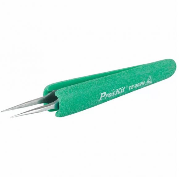 Пинцет прямой Pro'sKit TZ-202N антистатический (120, 5 мм)