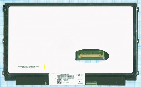 Матрица NV125FHM-N62, 12.5", ADS, 1920x1080 (Full HD), 30 pin, LED, Slim (тонкая), планки по бокам, матовая