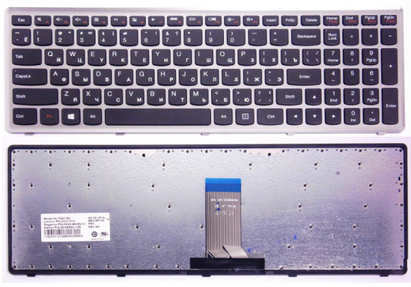 Клавиатура ноутбука LENOVO U510 серая