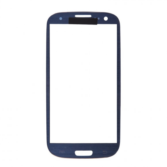 Стекло для переклейки дисплея Samsung Galaxy S3 (i9300) синий