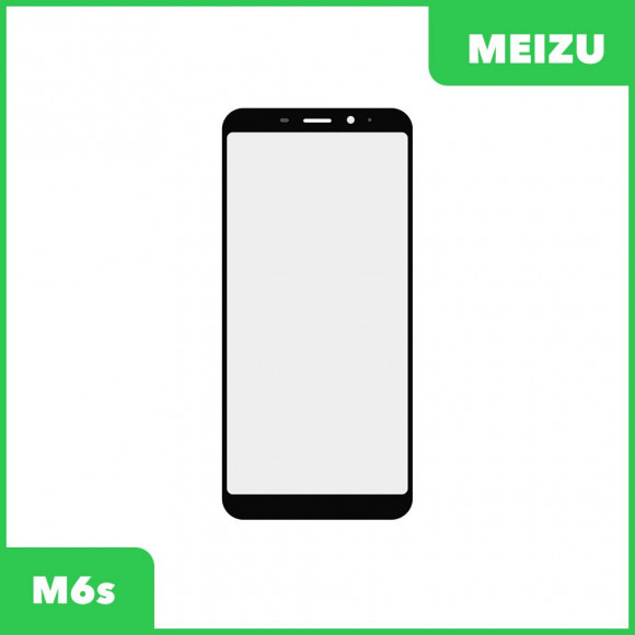 Стекло + OCA пленка для переклейки Meizu M6s, черный