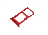 Держатель (лоток) SIM-карты для Huawei P Smart Z, красный Держатель (лоток) SIM-карты для Huawei P Smart Z, красный