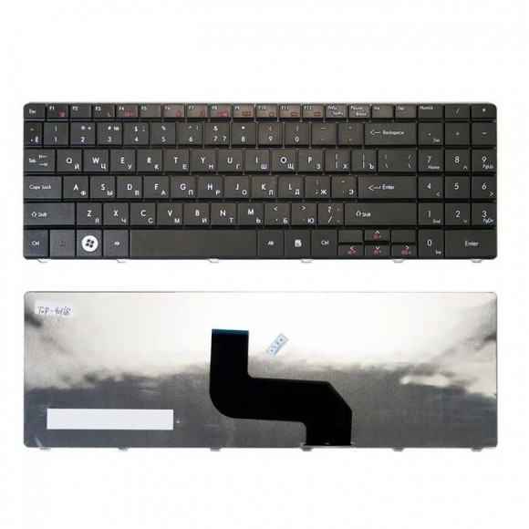 Клавиатура для ноутбука Packard Bell DT85, LJ61, LJ63, LJ65, LJ67, LJ71, Gateway NV52, NV53, NV54, NV56, NV58, черная