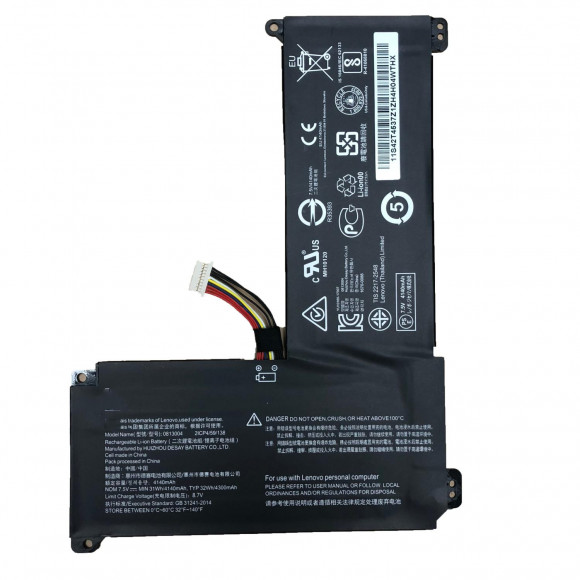 Аккумулятор (батарея) для ноутбука Lenovo ThinkPad 110S-11IBR, (0813004), 31Wh, 4140мАч, 7.5V