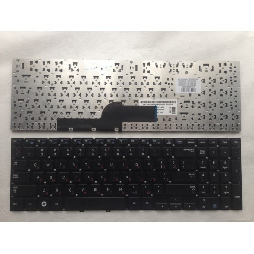 Клавиатура для ноутбука SAMSUNG NP300E5E NP350E5C NP350V5C под рамку черная РУССКАЯ РАСКЛАДКА