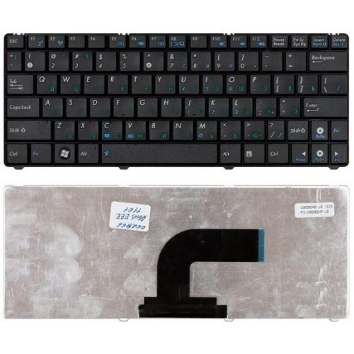 Клавиатура для ноутбука ASUS EEE PC 1101 1015 под рамку черная АНГЛИЙСКАЯ РАСКЛАДКА