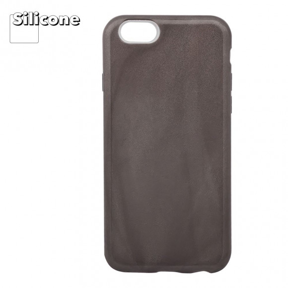 Силиконовая крышка "LP" для Apple iPhone 6, 6S "Блёстки" TPU, черная (европакет)