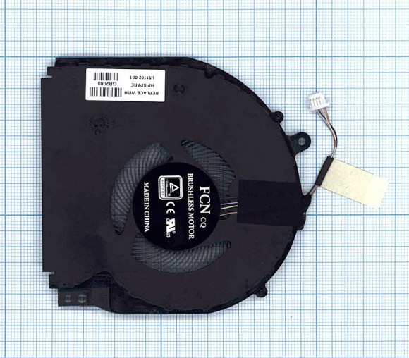 Вентилятор (кулер) для ноутбука HP X360 14-DH, 4-pin