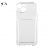 Силиконовый чехол для iPhone 14 карман для карт Силиконовый чехол для iPhone 14 карман для карт