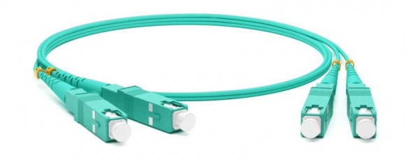 FC-D2-503-SC/PR-SC/PR-H-3M-LSZH-AQ Патч-корд волоконно-оптический (шнур) MM 50/125(OM3), SC-SC, 2.0 мм, duplex, 10G/40G, LSZH, 3 м Hyperline