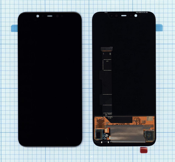 Модуль (матрица + тачскрин) для Xiaomi Mi 8 OLED, черный