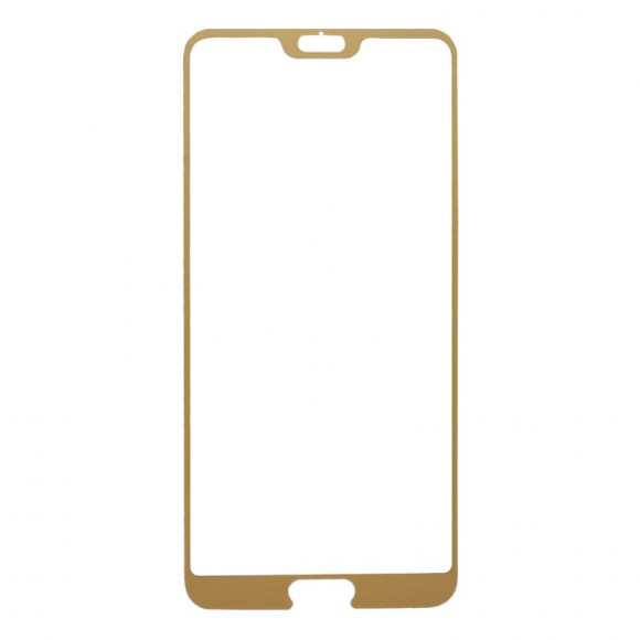 Защитное стекло "LP" для Huawei P20 Pro Tempered Glass 0.33 мм 9H (золотая рамка)