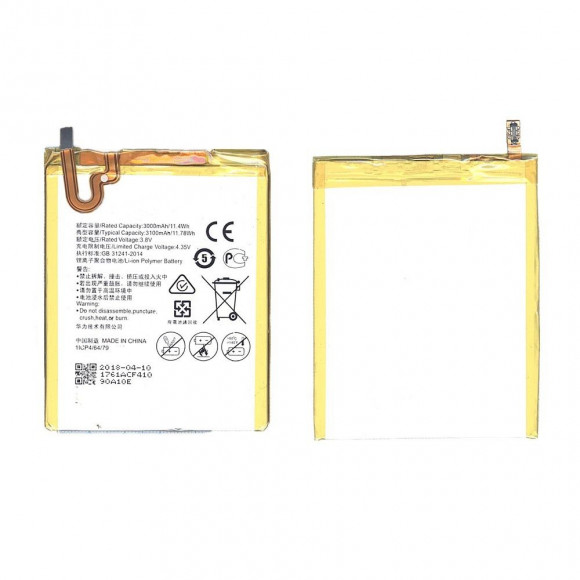 Аккумулятор (батарея) HB396481EBC для телефона Huawei Honor 5X Ascend G7 Plus, 3000мАч 11.78Wh, 3.8В