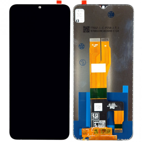 Дисплей Realme C30 (RMX3581)+тачскрин (черный) ориг 100%