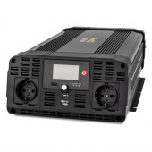 Автомобильный инвертор TopON TOP-PI3000 3000W 2 розетки, чистый синус, Type-C PD, USB QC, LCD экран, пиковая мощность 6000W Черный Автомобильный инвертор TopON TOP-PI3000 3000W 2 розетки, чистый синус, Type-C PD, USB QC, LCD экран, пиковая мощность 6000W Черный