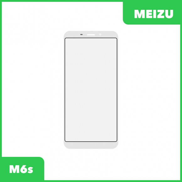 Стекло + OCA пленка для переклейки Meizu M6s, белый