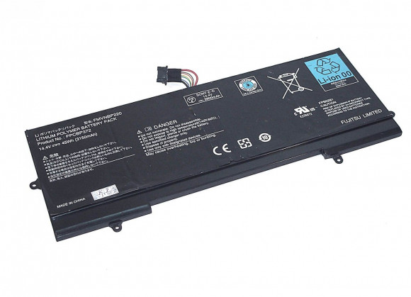 Аккумулятор (батарея) FPCBP372 для ноутбука Fujitsu-Siemens Siemens LifeBook U772, 14.4B, 3150мАч (оригинал)
