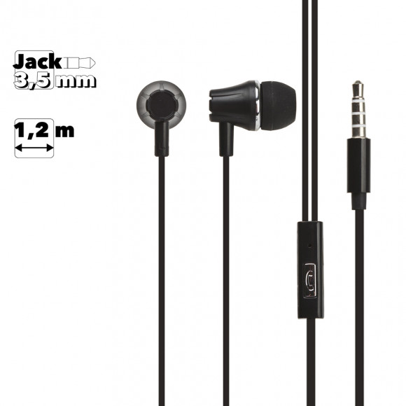 Гарнитура Borofone BM21 Graceful Universal Earphones With Mic, черная