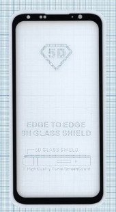 Защитное стекло "Полное покрытие" для Meizu 16th Plus, черное Защитное стекло "Полное покрытие" для Meizu 16th Plus, черное