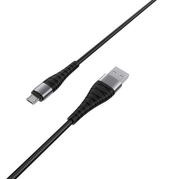 Кабель USB BOROFONE (BX32) Munificent microUSB (1м) (черный)