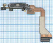 Шлейф разъема питания для Apple iPhone 4, черный Шлейф разъема питания для Apple iPhone 4, черный