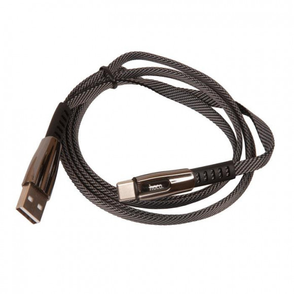 Кабель USB HOCO U70 Splendor USB - Type-C, 3A, 1.2 м, темно-серый