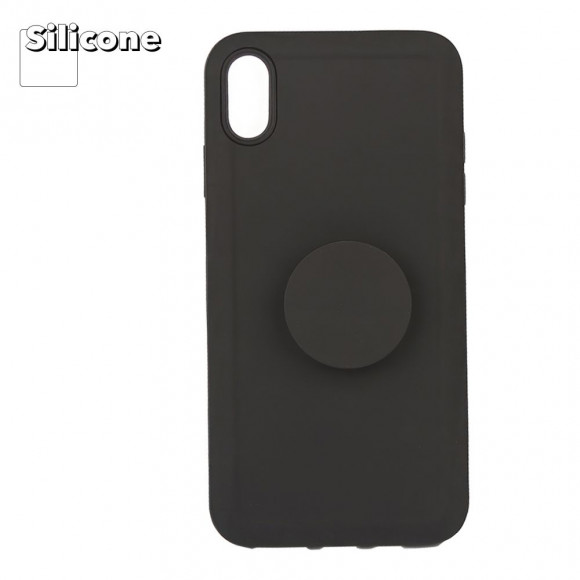 Защитная крышка "LP" для Apple iPhone XS Max "PopSocket Case", черный (коробка)