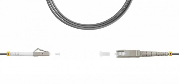 Патч-корд оптический TopLan, симплексный, LC/PC-SC/PC, MM 62, 5/125 (OM1), 10 м, LSZH