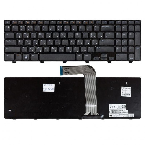 Клавиатура для ноутбука Dell Inspiron 15R, N5110, M5110, M511R, 15R, XPS 17, L702X черная Клавиатура для ноутбука Dell Inspiron 15R, N5110, M5110, M511R, 15R, XPS 17, L702X черная