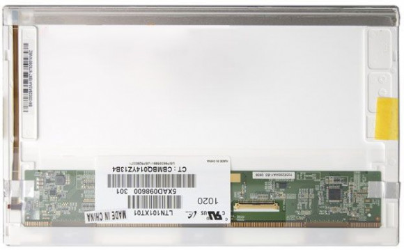 Матрица LTN101XT01, 10.1", 1024x576, 40 pin, LED, Normal, матовая, без креплений